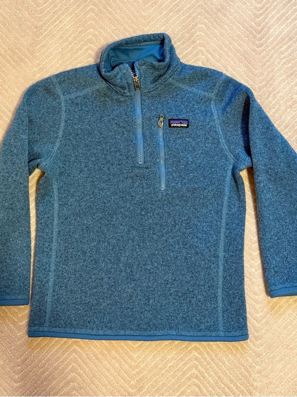 Patagonia Kids Blue Half-Zip Fleece Pullover
